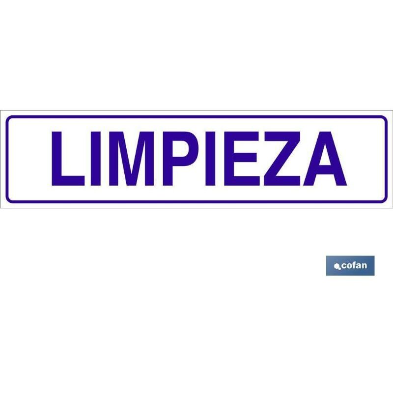 

PLIMPO señal glasspack adhesiva 250x62mm. limpieza