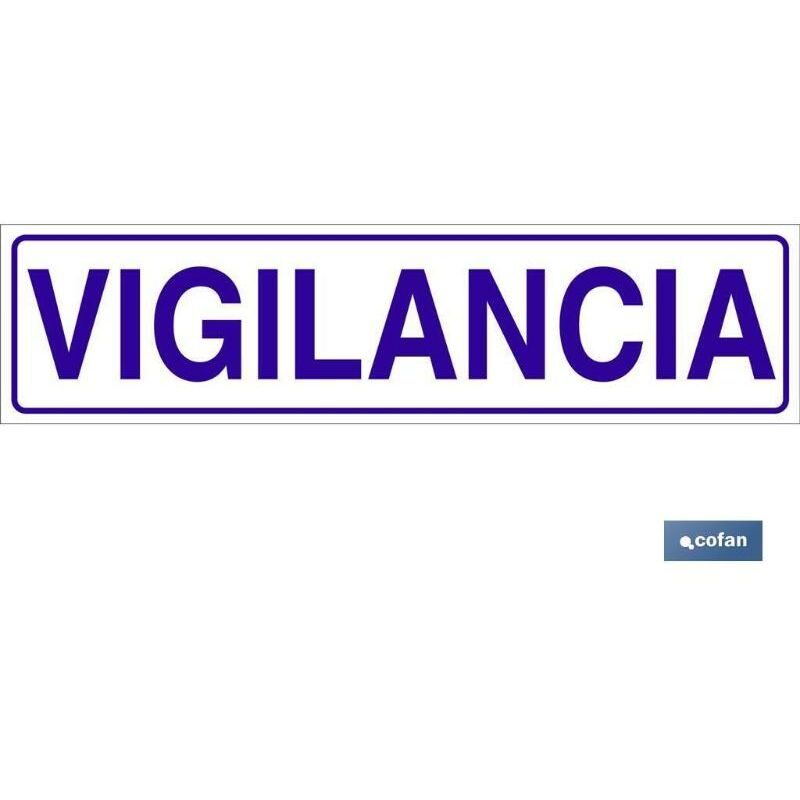 

PLIMPO señal glasspack adhesiva 250x62mm. vigilancia