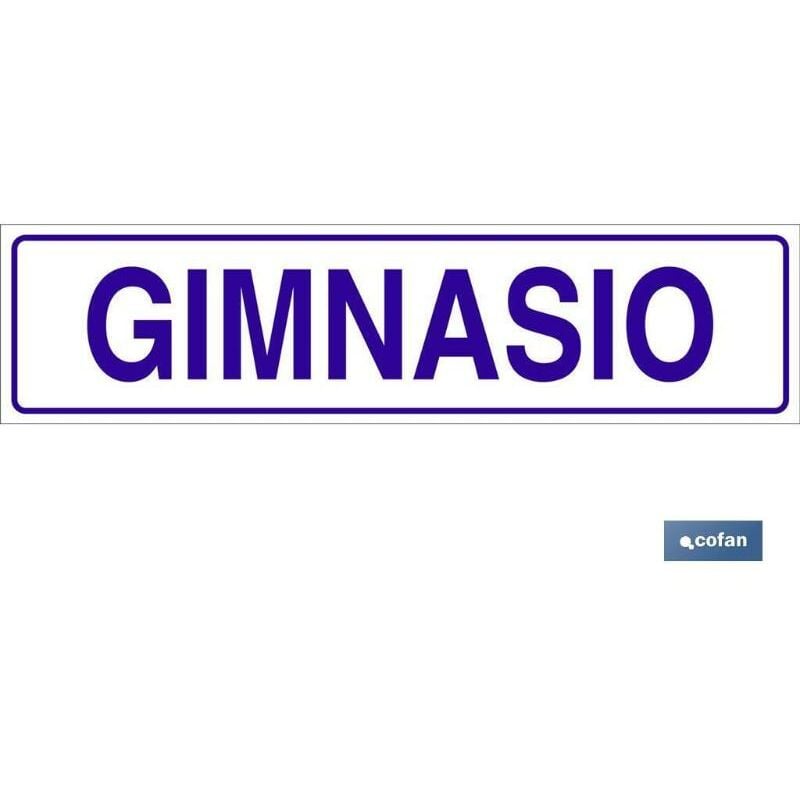 

PLIMPO señal glasspack adhesiva 250x62mm. gimnasio