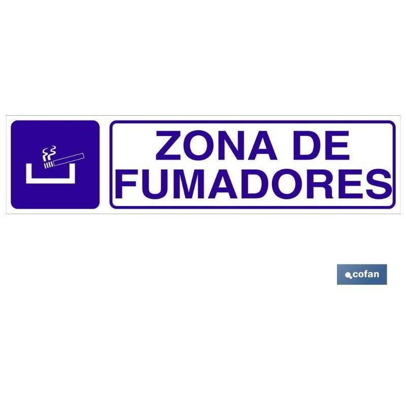 

PLIMPO señal glasspack adhesiva 250x62mm. zona de fumadores