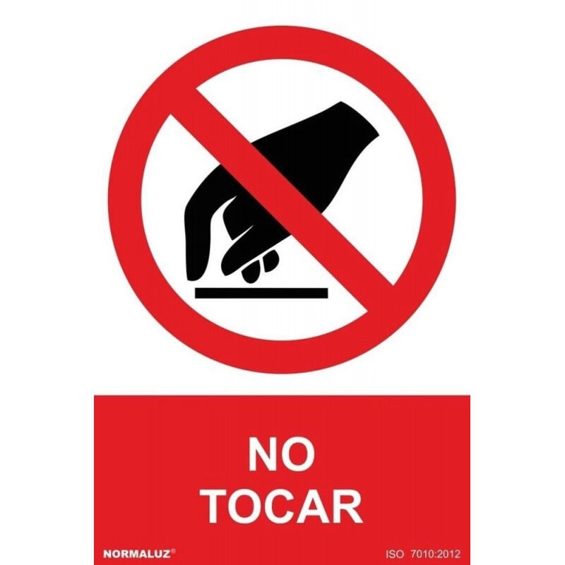 

Señal No Tocar Con Tintas UV | 210 x 300 mm - PVC GLASSPACK 0'7 mm