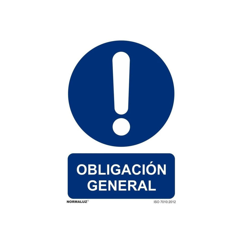 

Señal Obligación General Con Tintas UV | 210 x 300 mm - PVC GLASSPACK 0'7 mm