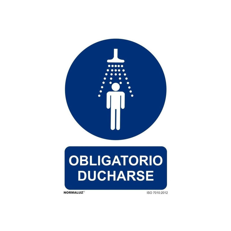 

Señal Obligatorio Ducharse Con Tintas UV | 210 x 300 mm - ALUMINIO 0'5 mm