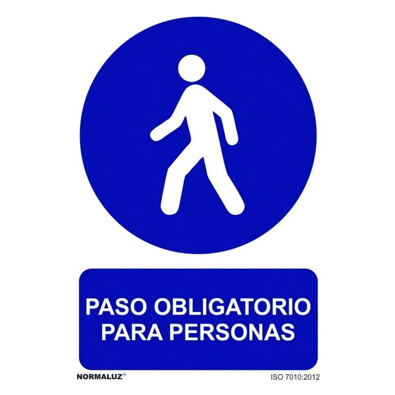 

SeÑal 210x300mm pvc paso obligatorio para personas rd20009
