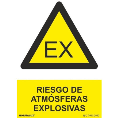 SEÑAL PELIG ATMOSFERAS EXPLOS 210X300MM -