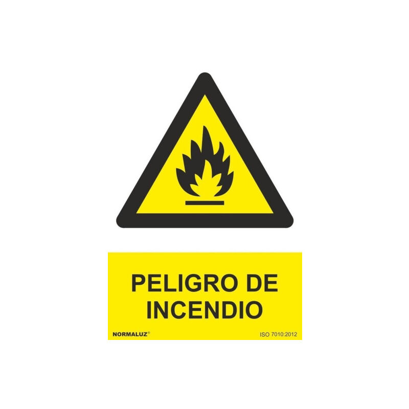 

Señal Peligro de Incendio Con Tintas UV | ADHESIVOS DE VINILO - 100 x 150 mm