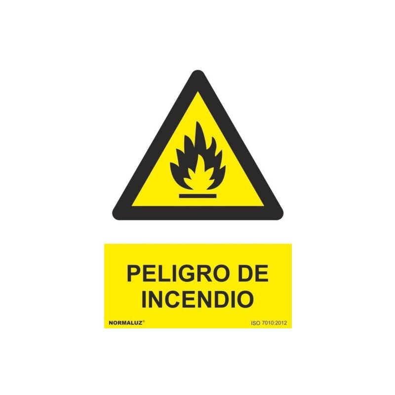 

Señal Peligro de Incendio Con Tintas UV | ALUMINIO 0'5 mm - 300 x 400 mm