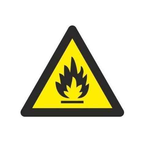 Señal Peligro de Incendio Con Tintas UV Lado 90 mm SEKURECO (Pack de 10)