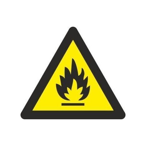 Señal Peligro de Incendio Con Tintas UV Lado 90 mm SEKURECO (Pack de 10)