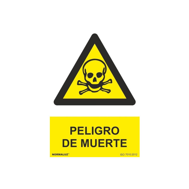 

Señal Peligro de Muerte Con Tintas UV | 200 x 300 mm - ADHESIVOS DE VINILO