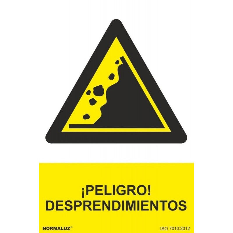 

Señal ¡Peligro! Desprendimientos Con Tintas UV | 300 x 400 mm - PVC GLASSPACK 0'7 mm