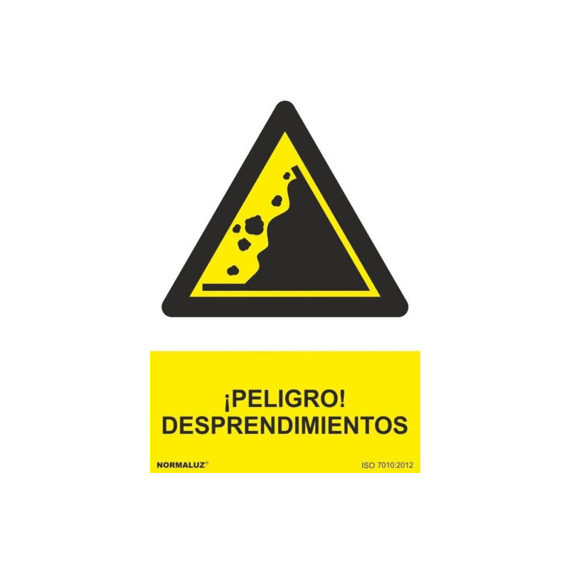 

Señal ¡Peligro! Desprendimientos Con Tintas UV | ALUMINIO 0'5 mm - 300 x 400 mm