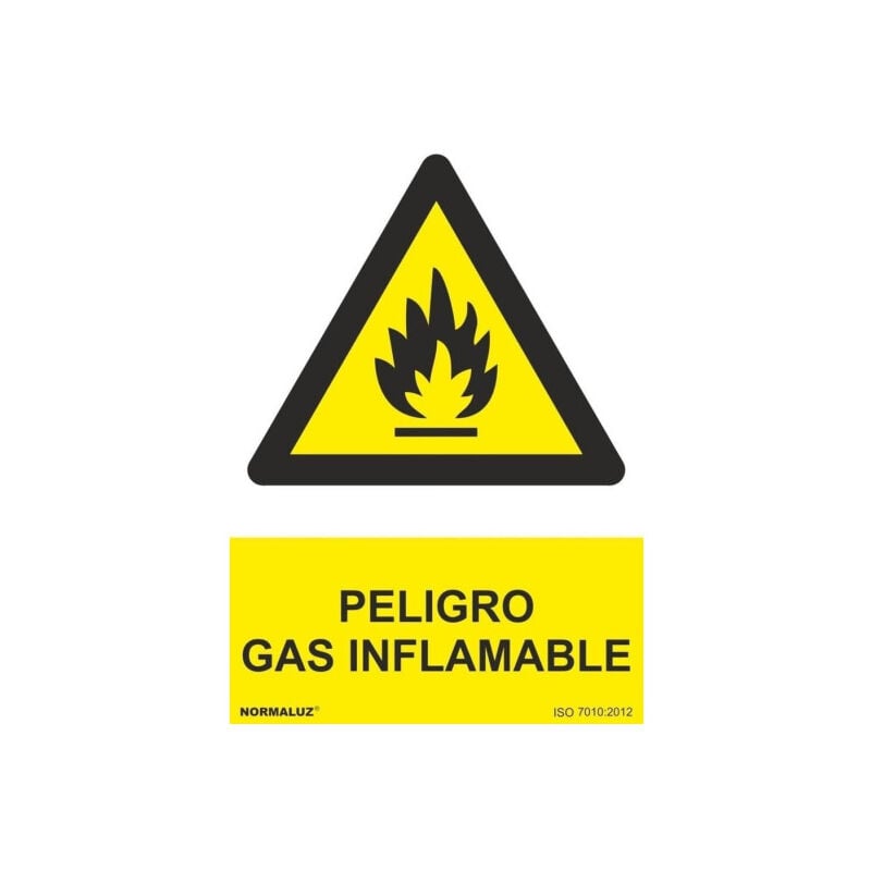 

Señal Peligro Gas Inflamable Con Tintas UV | ALUMINIO 0'5 mm - 300 x 400 mm