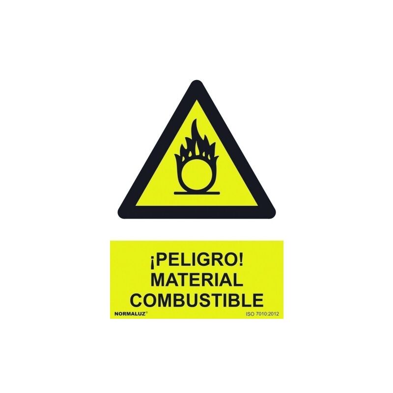 

Normaluz - SeÑal 210x300mm pvc peligro material combustible rd30072