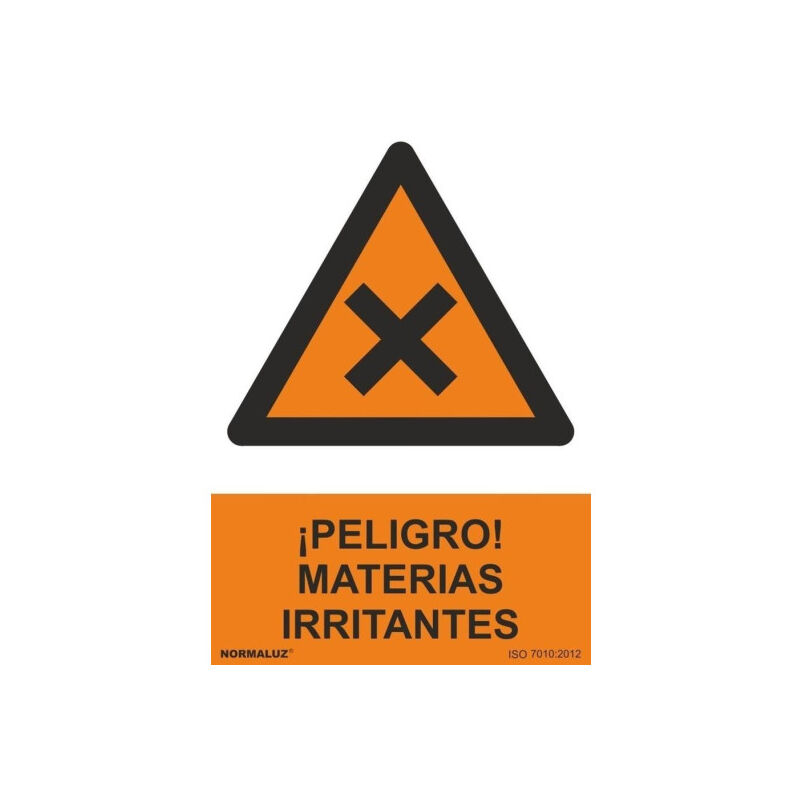 

Señal ¡Peligro! Materias Irritantes Con Tintas UV | ADHESIVOS DE VINILO - 100 x 150 mm