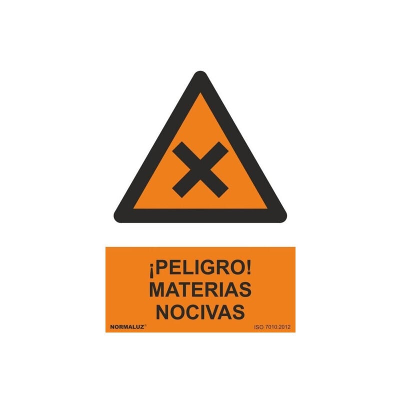 

Señal ¡Peligro! Materias Nocivas Con Tintas UV | ADHESIVOS DE VINILO - 100 x 150 mm