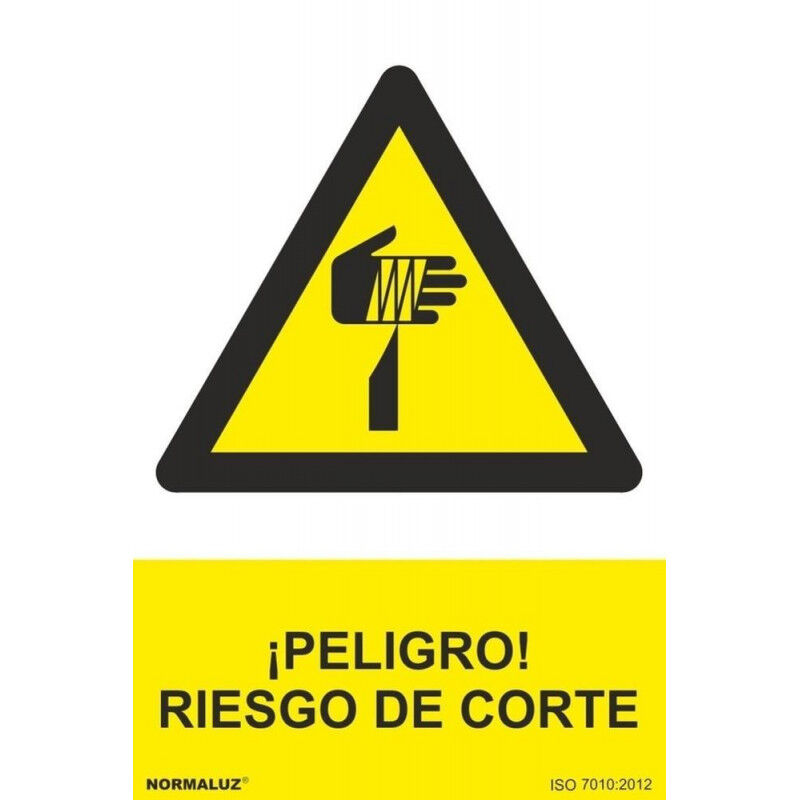 

Señal ¡Peligro! Riesgo de Corte Con Tintas UV | 200 x 300 mm - ADHESIVOS DE VINILO