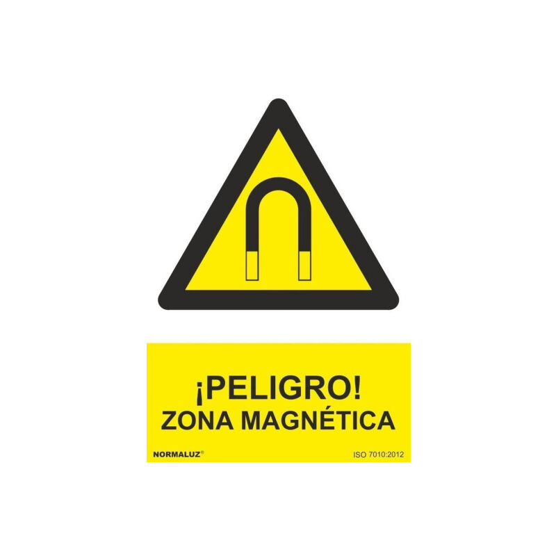 

Señal ¡Peligro! Zona Magnética Con Tintas UV | ADHESIVOS DE VINILO - 100 x 150 mm