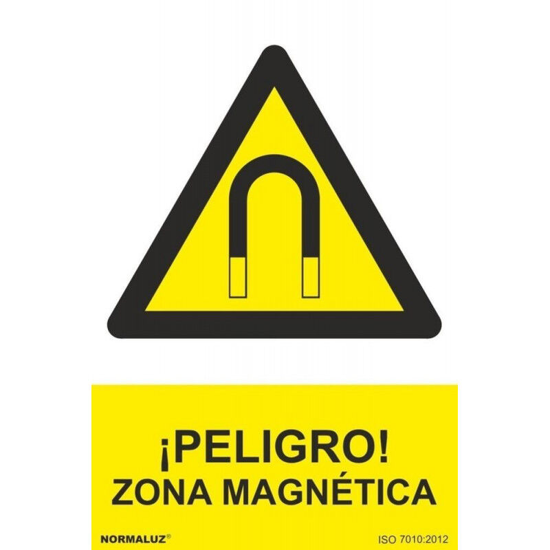 

Señal ¡Peligro! Zona Magnética Con Tintas UV | 210 x 300 mm - ALUMINIO 0'5 mm