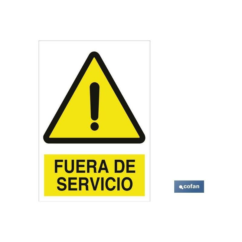 

PLIMPO señal poliestireno 148x105 fuera de servicio