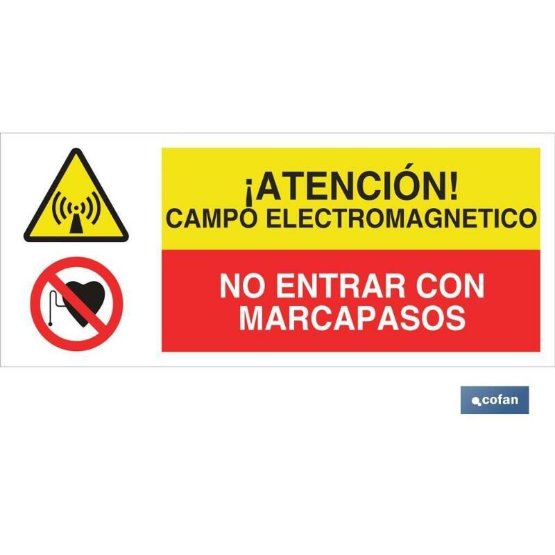 

PLIMPO señal poliestireno 1,5mm 507x210 combinada peligro/prohibición