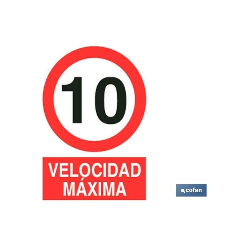 

PLIMPO señal adhesiva 210x148mm velocidad 10 km