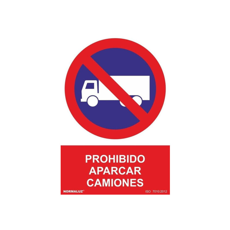 

Señal Prohibido Aparcar Camiones Con Tintas UV | ALUMINIO 0'5 mm - 300 x 400 mm