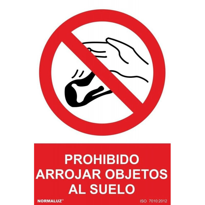 

Señal Prohibido Arrojar Objetos Al Suelo Con Tintas UV | 210 x 300 mm - PVC GLASSPACK 0'7 mm