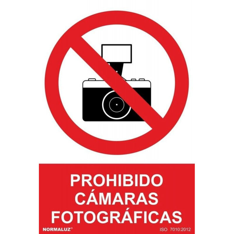 

Señal Prohibido Cámaras Fotográficas Con Tintas UV | ADHESIVOS DE VINILO - 150 x 200 mm