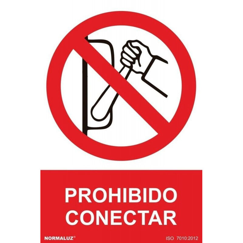 

Señal Prohibido Conectar Con Tintas UV | 210 x 300 mm - PVC GLASSPACK 0'7 mm