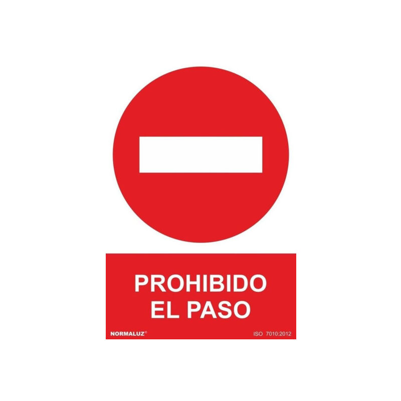 

Señal Prohibido El Paso (Circulación Prohibida) Con Tintas UV | 200 x 300 mm - ADHESIVOS DE VINILO