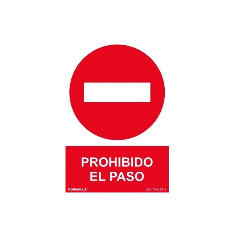 

Normaluz - Señal 210X300Mm Pvc Prohibido El Paso Rd40017