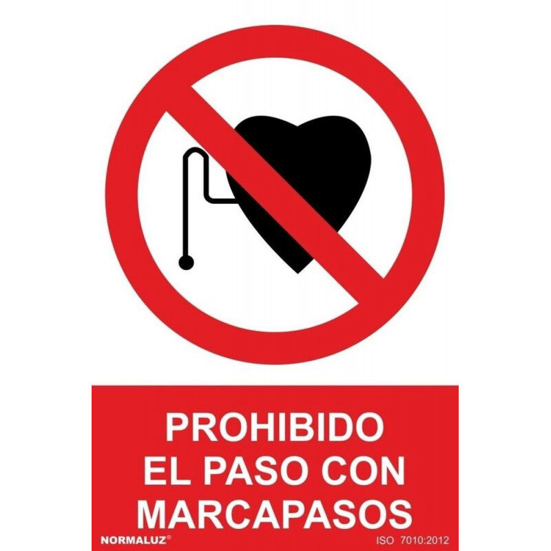 

Señal Prohibido El Paso Con Marcapasos Con Tintas UV | ALUMINIO 0'5 mm - 300 x 400 mm