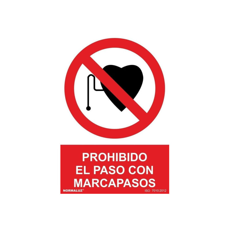 

Señal Prohibido El Paso Con Marcapasos Con Tintas UV | 210 x 300 mm - ALUMINIO 0'5 mm