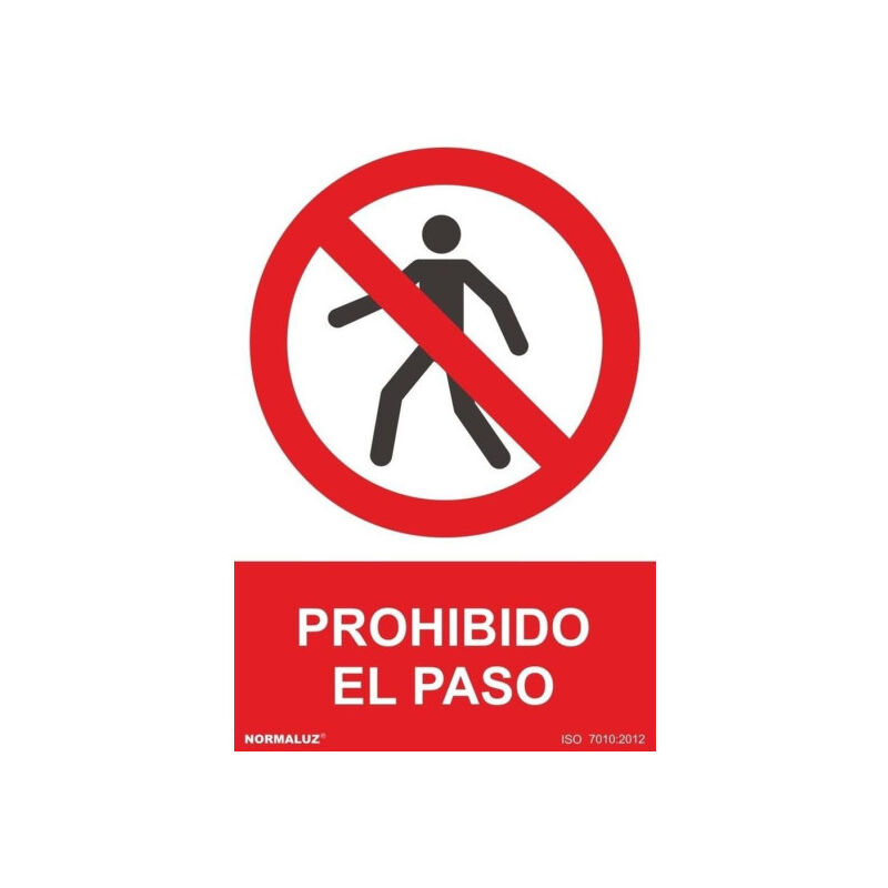 

Señal Prohibido El Paso Con Tintas UV | 210 x 300 mm - ALUMINIO 0'5 mm