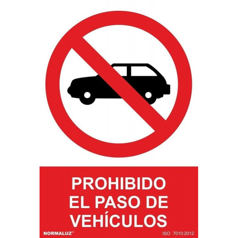 

Señal Prohibido El Paso de Vehículos Con Tintas UV | 200 x 300 mm - ADHESIVOS DE VINILO