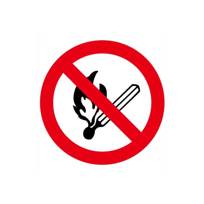 

Señal Prohibido Encender Fuego Con Tintas UV Ø 90 mm (Pack de 10)