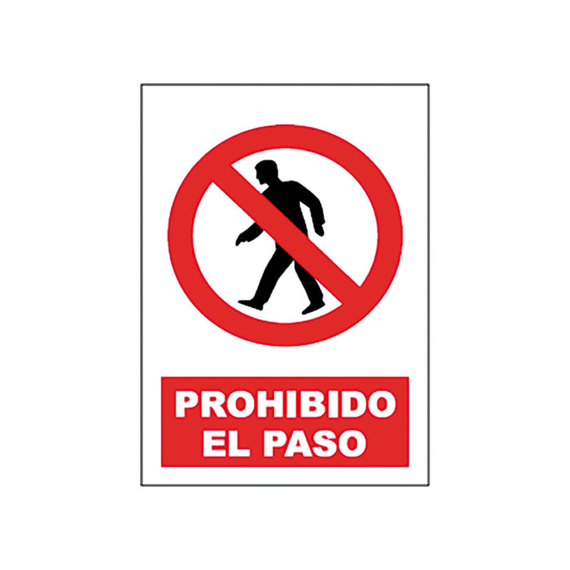 

Jg Señalizacion - Señal prohibido el paso SP897 40X30CM JG Señalización