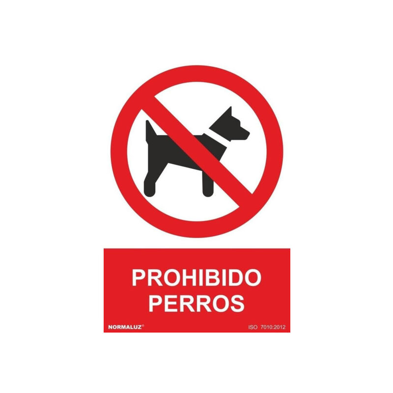 

Señal Prohibido Perros Con Tintas UV | ADHESIVOS DE VINILO - 100 x 150 mm
