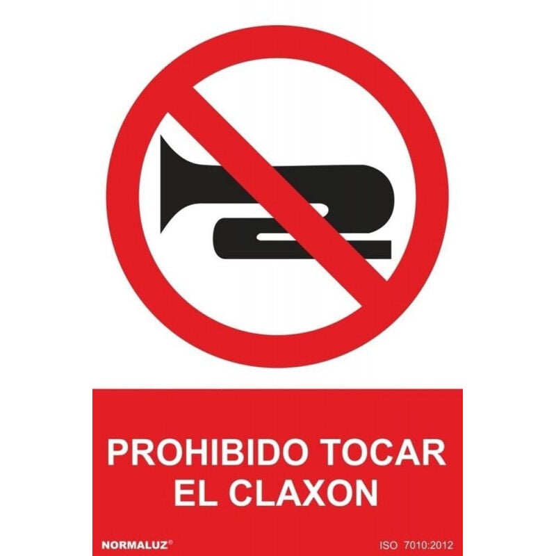 

Señal Prohibido Tocar El Claxon Con Tintas UV | 210 x 300 mm - PVC GLASSPACK 0'7 mm