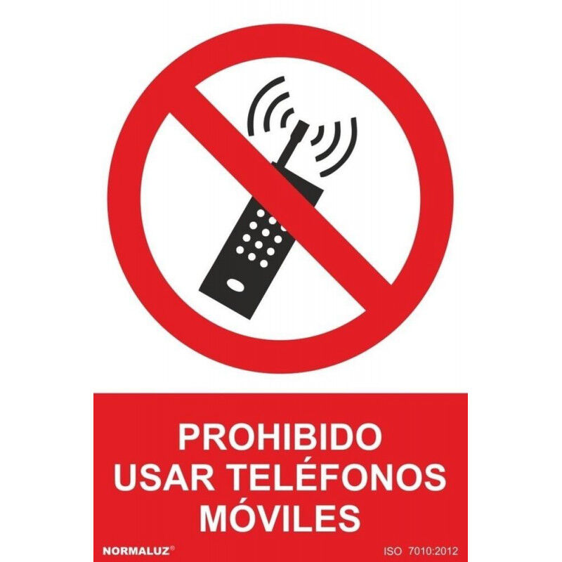 

Señal Prohibido Usar Teléfonos Móviles Con Tintas UV | 300 x 400 mm - PVC GLASSPACK 0'7 mm