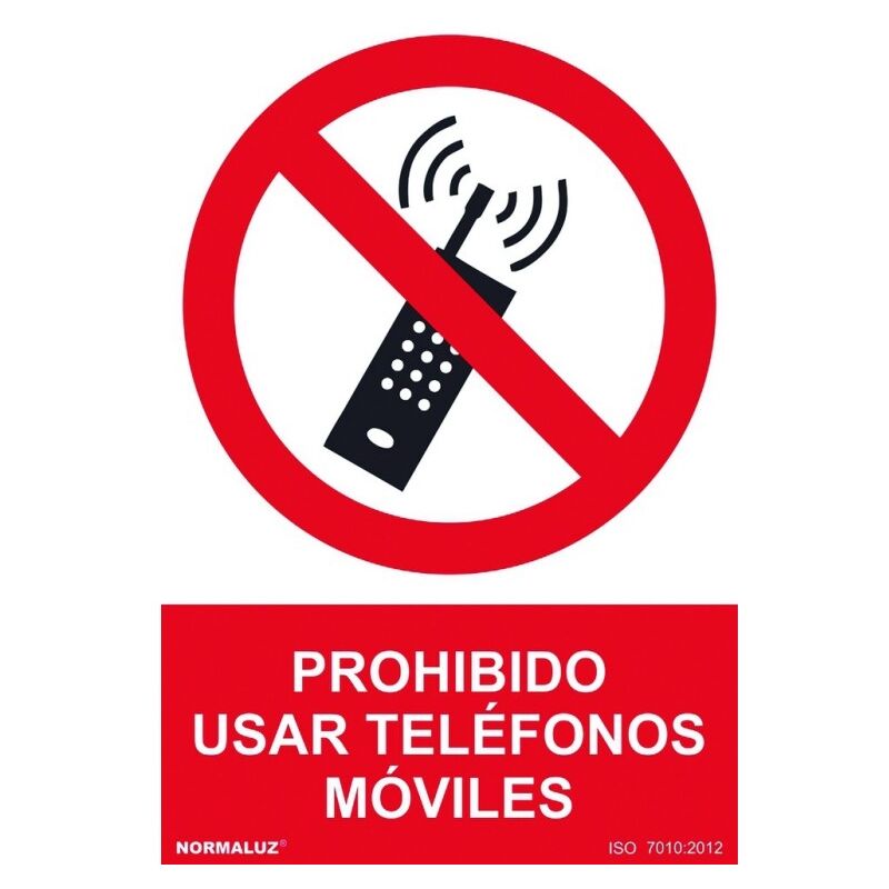 

Normaluz - SeÑal 210x300mm pvc prohibido usar telÉfonos mÓviles rd40020