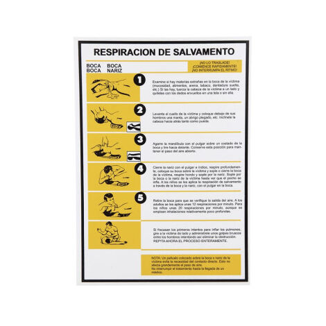 Señal Respiración de salvamento