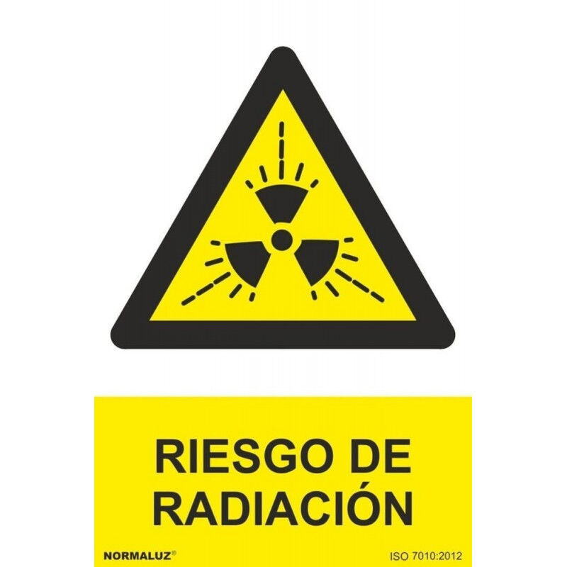 

Señal Riesgo de Radiación Con Tintas UV | ALUMINIO 0'5 mm - 300 x 400 mm