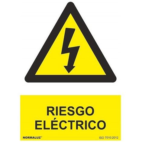 OEMM Cartel Señalizacion 210X300Mm Normaluz Pvc Riesgo Electrico