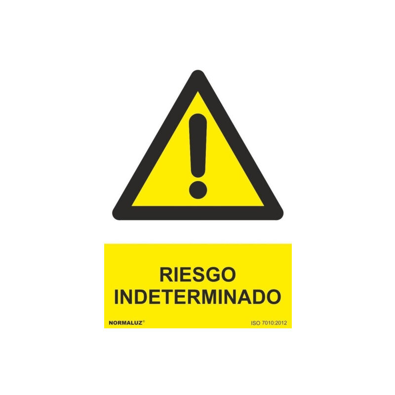 

Señal Riesgo Indeterminado Con Tintas UV | 200 x 300 mm - ADHESIVOS DE VINILO