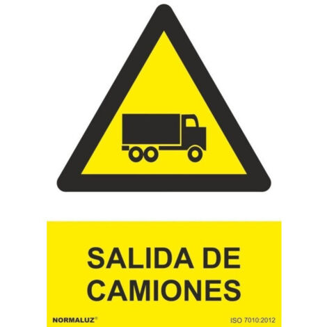 Señal salida de camiones