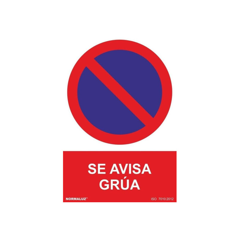 

Señal Se Avisa Grúa Con Tintas UV | ADHESIVOS DE VINILO - 150 x 200 mm