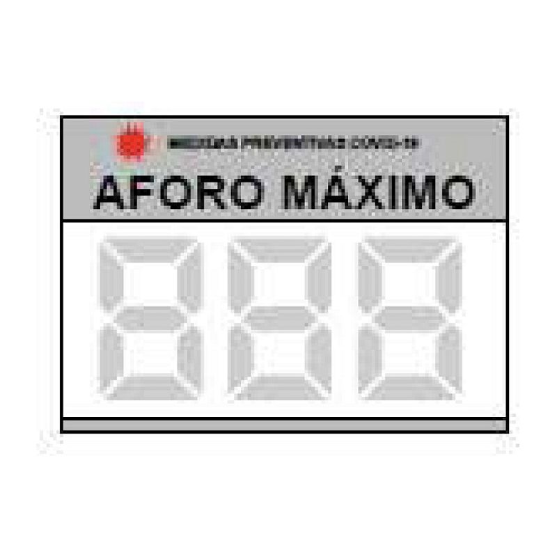 

Señal seguridad 617 aforo máximo 40x30 Cm JG Señalización