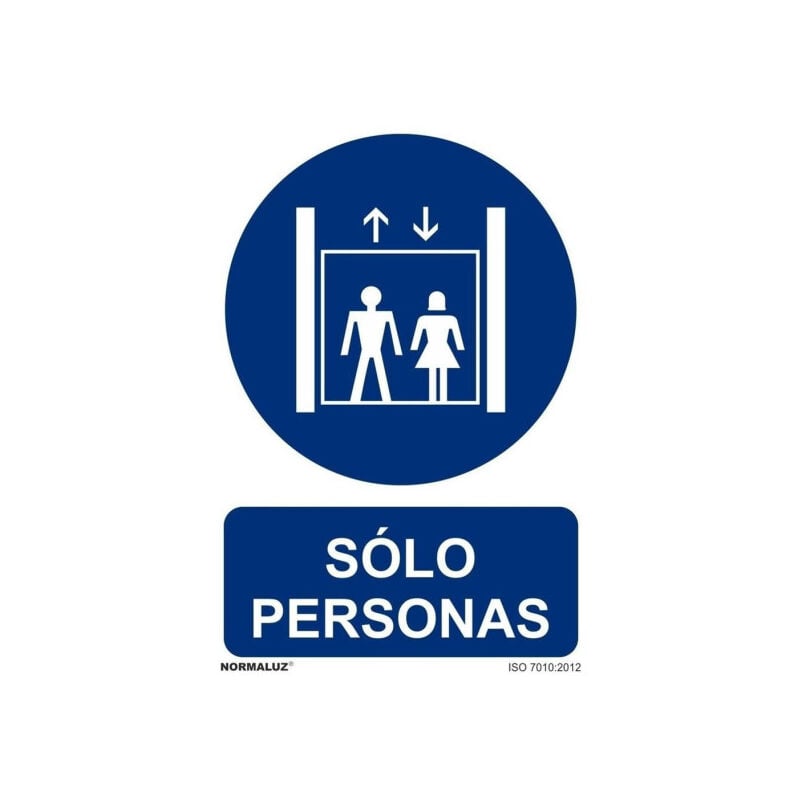 

Señal Solo Personas Con Tintas UV | ALUMINIO 0'5 mm - 300 x 400 mm